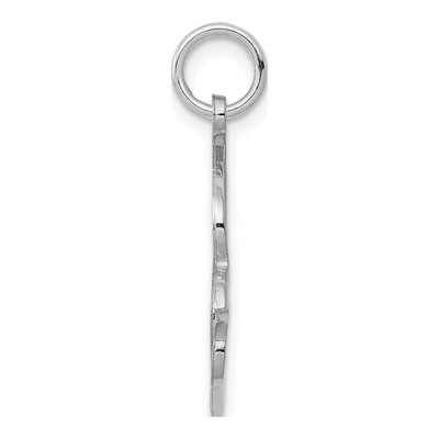 10K White Gold Cut-Out Dove Pendant – view 3