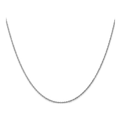 10K White Gold 0.8mm Rope Chain – view 2