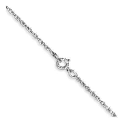10K White Gold 0.8mm Rope Chain – view 3