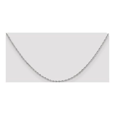 10K White Gold 1.85mm Diamond-Cut Quadruple Rope Chain – view 4