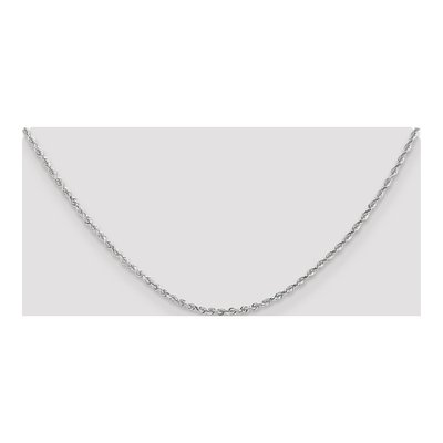 10K White Gold 2.25mm Diamond-Cut 20-inch Quadruple Rope Chain – view 4