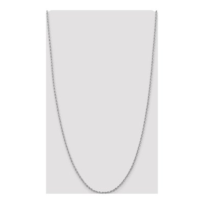 10K White Gold 2.75mm Diamond-Cut Quadruple Rope Chain – view 4