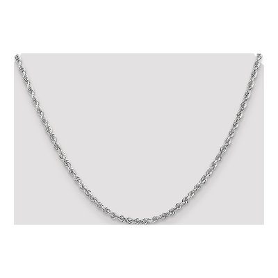 10K White Gold 3.35mm Diamond-Cut Quadruple Rope Chain – view 4