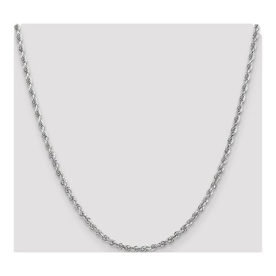 10K White Gold 3.35mm Diamond-Cut Quadruple Rope Chain – view 4