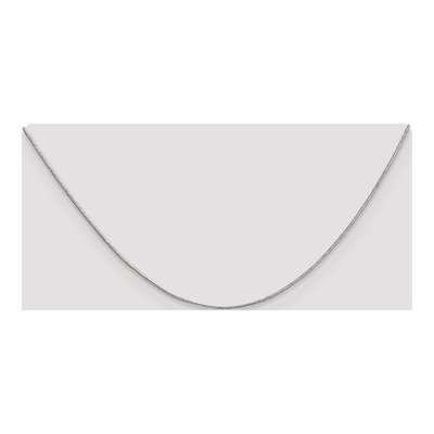 10K White Gold 0.9mm Round Snake Chain – view 4