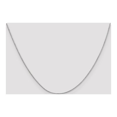 10K White Gold 0.9mm Round Snake Chain – view 4