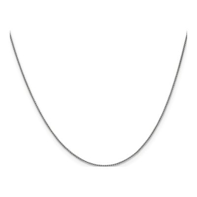 10K White Gold 0.85mm Wheat Chain – view 2