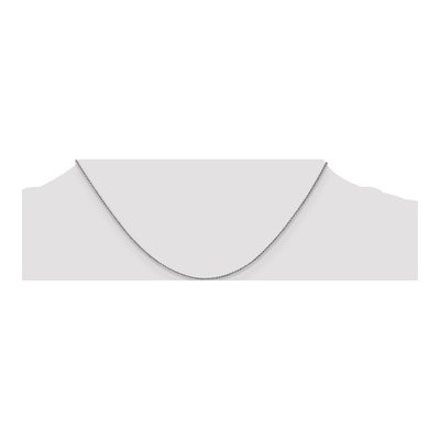 10K White Gold 1.05mm Wheat Chain – view 4