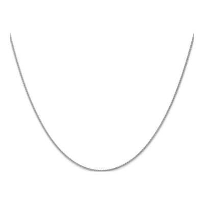 10K White Gold 1.05mm Diamond-Cut Wheat Chain – view 2