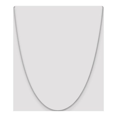 10K White Gold 1.05mm Diamond-Cut Wheat Chain – view 4
