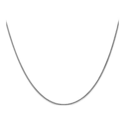 10K White Gold 1.25mm Wheat Chain – view 2