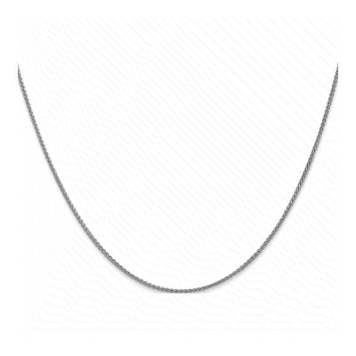 10K White Gold 1.25mm Wheat Chain – view 3