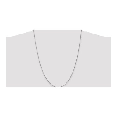 10K White Gold 1.25mm Wheat Chain – view 5