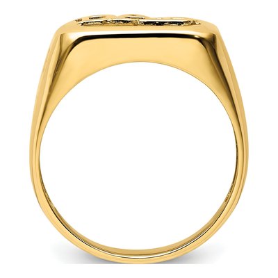 Men's 10K Yellow Gold DAD Ring Mounting – view 4