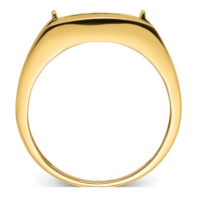 Men's 10K Yellow Gold Onyx Ring Mounting – view 3