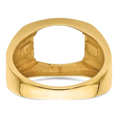 Men's 10K Yellow Gold Onyx Ring Mounting – view 4