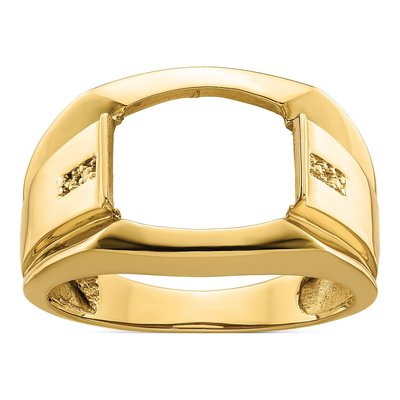 Men's 10K Yellow Gold Onyx Ring Mounting