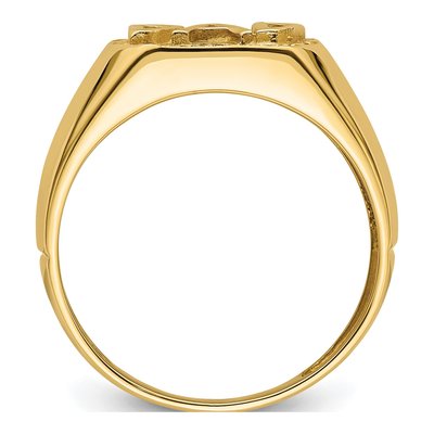 Men's 10K Yellow Gold DAD Ring Mounting – view 3