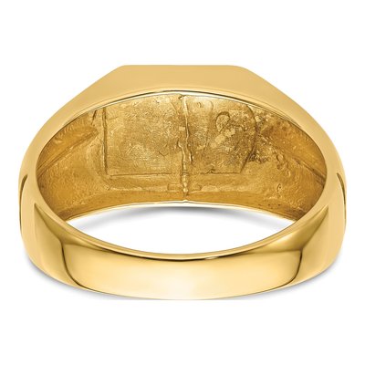 Men's 10K Yellow Gold DAD Ring Mounting – view 4