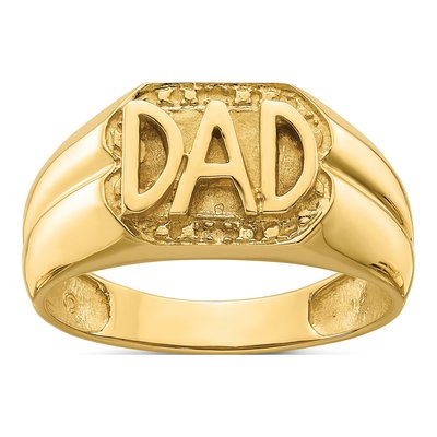 Men's 10K Yellow Gold DAD Ring Mounting