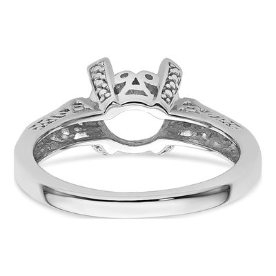 10K White Gold Ring Mounting – view 5