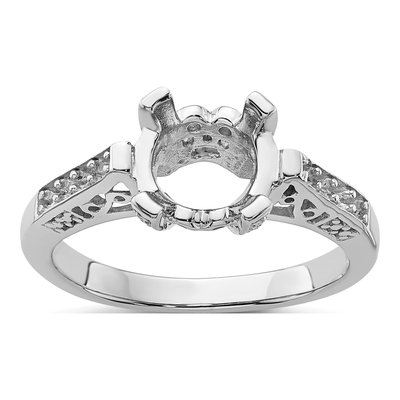 10K White Gold Ring Mounting