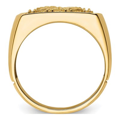 Men's 10K Yellow Gold Eagle Ring Mounting – view 4