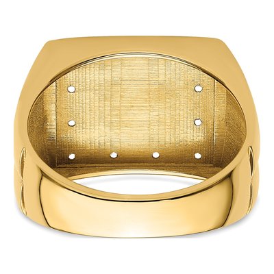 Men's 10K Yellow Gold Eagle Ring Mounting – view 5