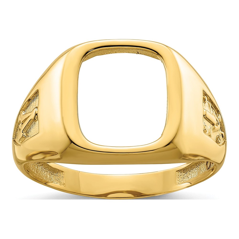 Men's 10K Yellow Gold Masonic Ring Mounting