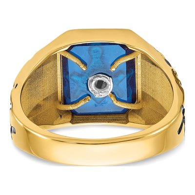 Men's 10K Yellow Gold Masonic Ring – view 6