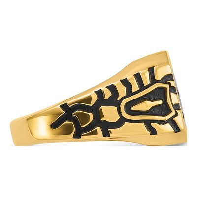 Men's 10K Yellow Gold Masonic Ring – view 8