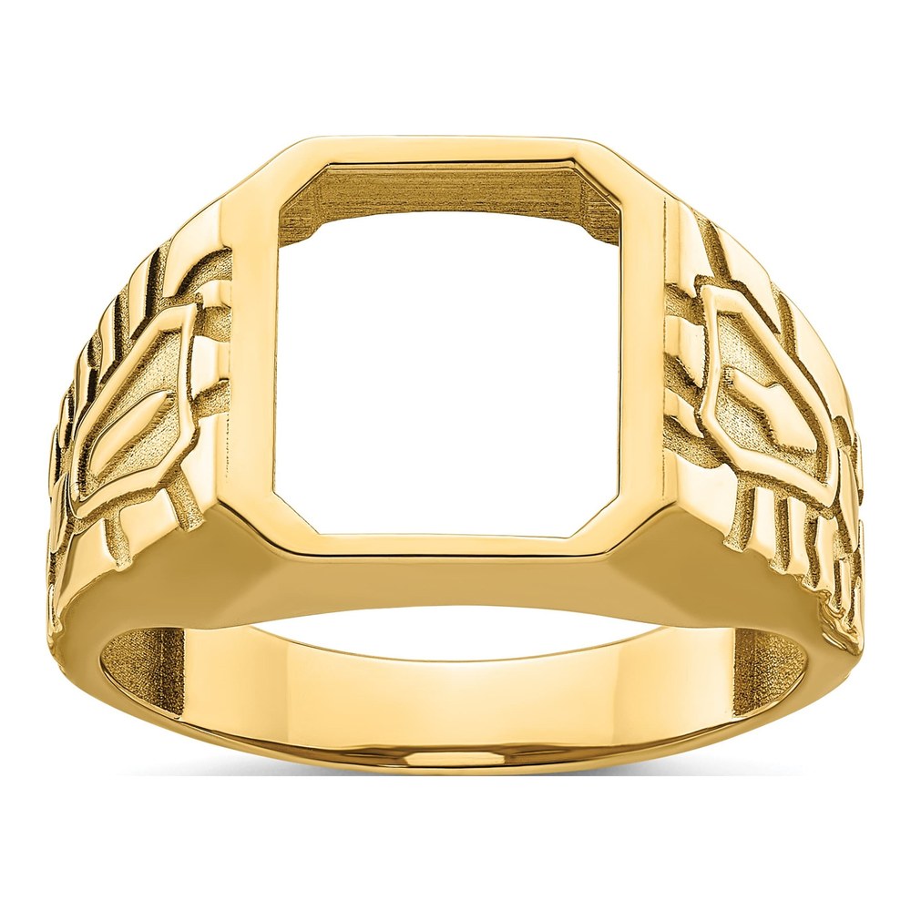 Men's 10K Yellow Gold Masonic Ring Mounting