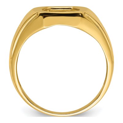 Men's 10K Yellow Gold Gents Ring Mounting – view 3
