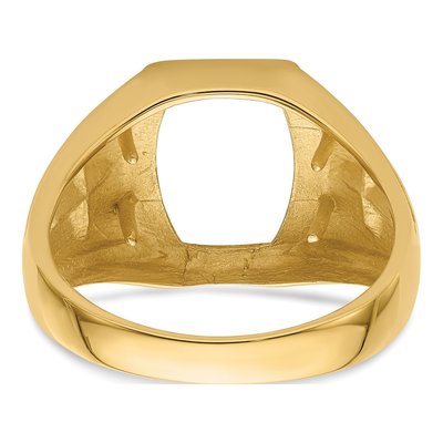 Men's 10K Yellow Gold Gents Ring Mounting – view 4