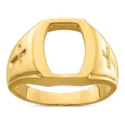Men's 10K Yellow Gold Gents Ring Mounting