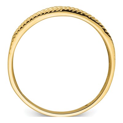 Men's 10K Yellow Gold Cross Diamond Ring Mounting – view 4