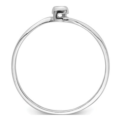 10K White Gold Diamond Ring Mounting – view 3