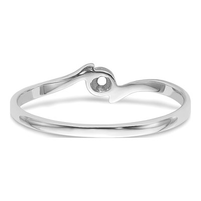 10K White Gold Diamond Ring Mounting – view 4