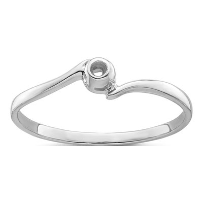10K White Gold Diamond Ring Mounting