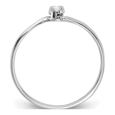 10K White Gold Diamond Ring – view 3