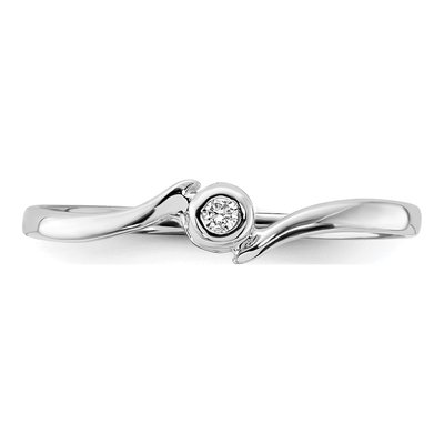 10K White Gold Diamond Ring – view 5