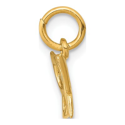 10K Yellow Gold Cut-Out Butterfly Pendant – view 3
