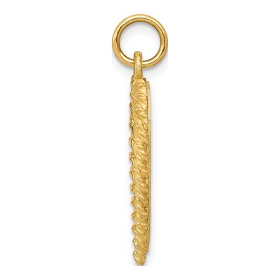 10K Yellow Gold 50th Anniversary Heart Charm – view 3