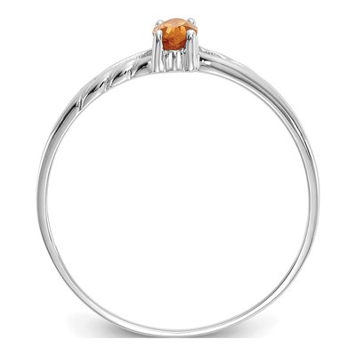 10K White Gold Citrine Marquise Ring – view 3