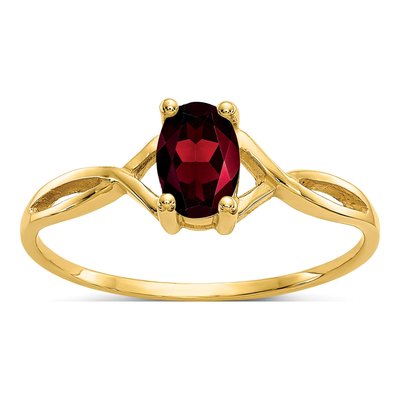 10K Yellow Gold Birthstone Ring Mounting