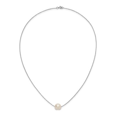 10K White Gold Freshwater Cultured Pearl Rope Necklace – view 4