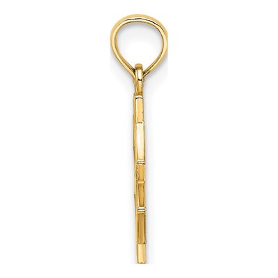 10K Yellow Gold Medical Symbol Pendant – view 3