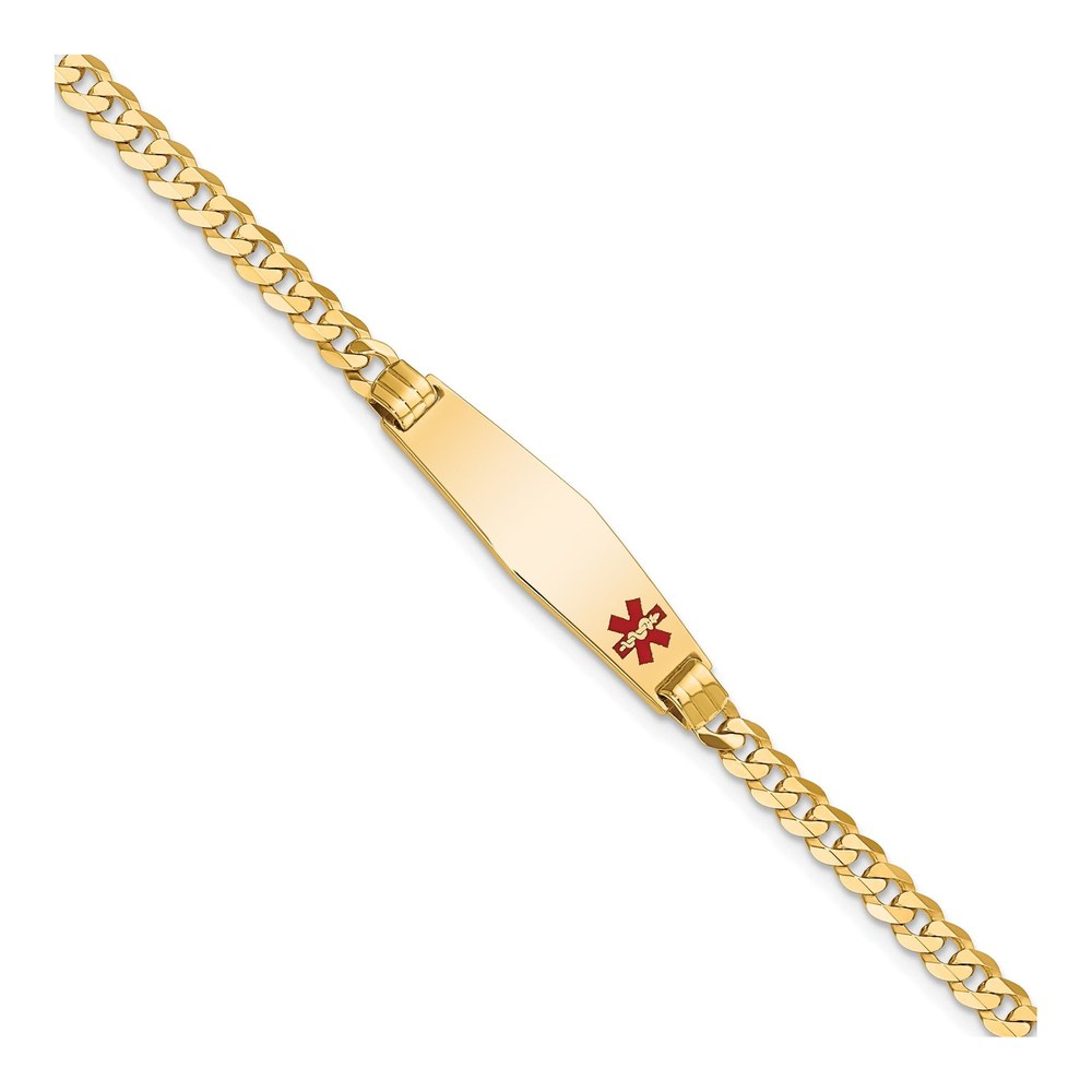 10k Yellow Gold Medical ID Bracelet, 7 in