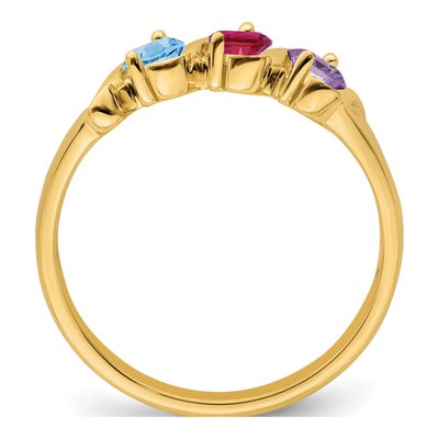 10K Yellow Gold Personalized Family Ring – view 3