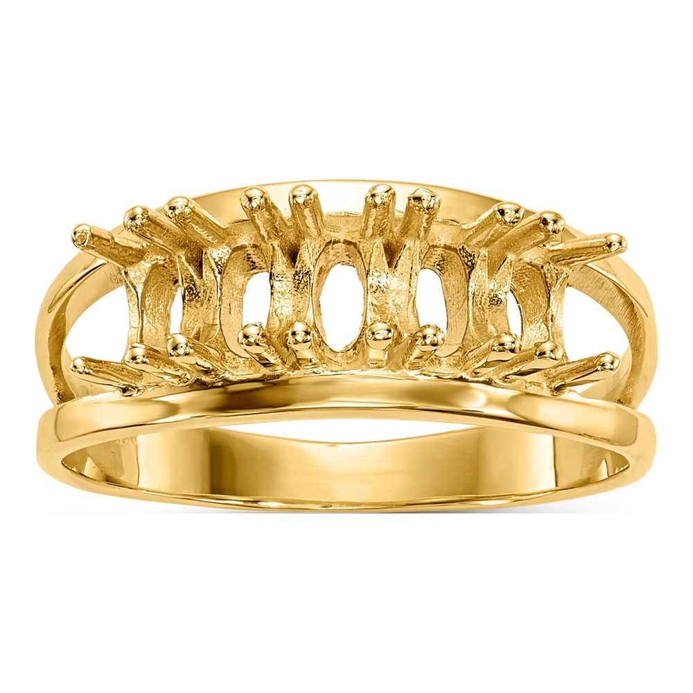 10K Yellow Gold 5-Stone Mothers Ring Mounting